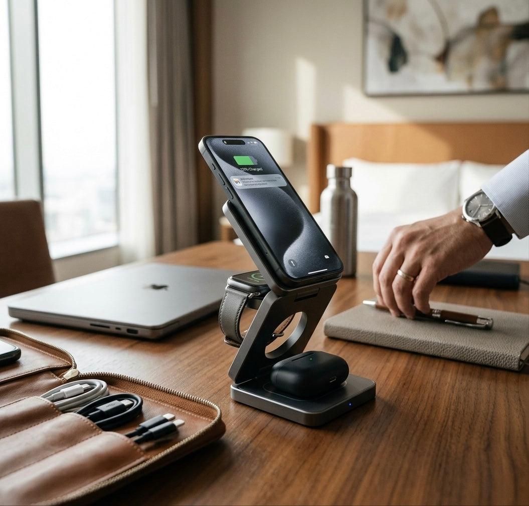 3-in-1 Travel Wireless Charger Stand Gadgetryo