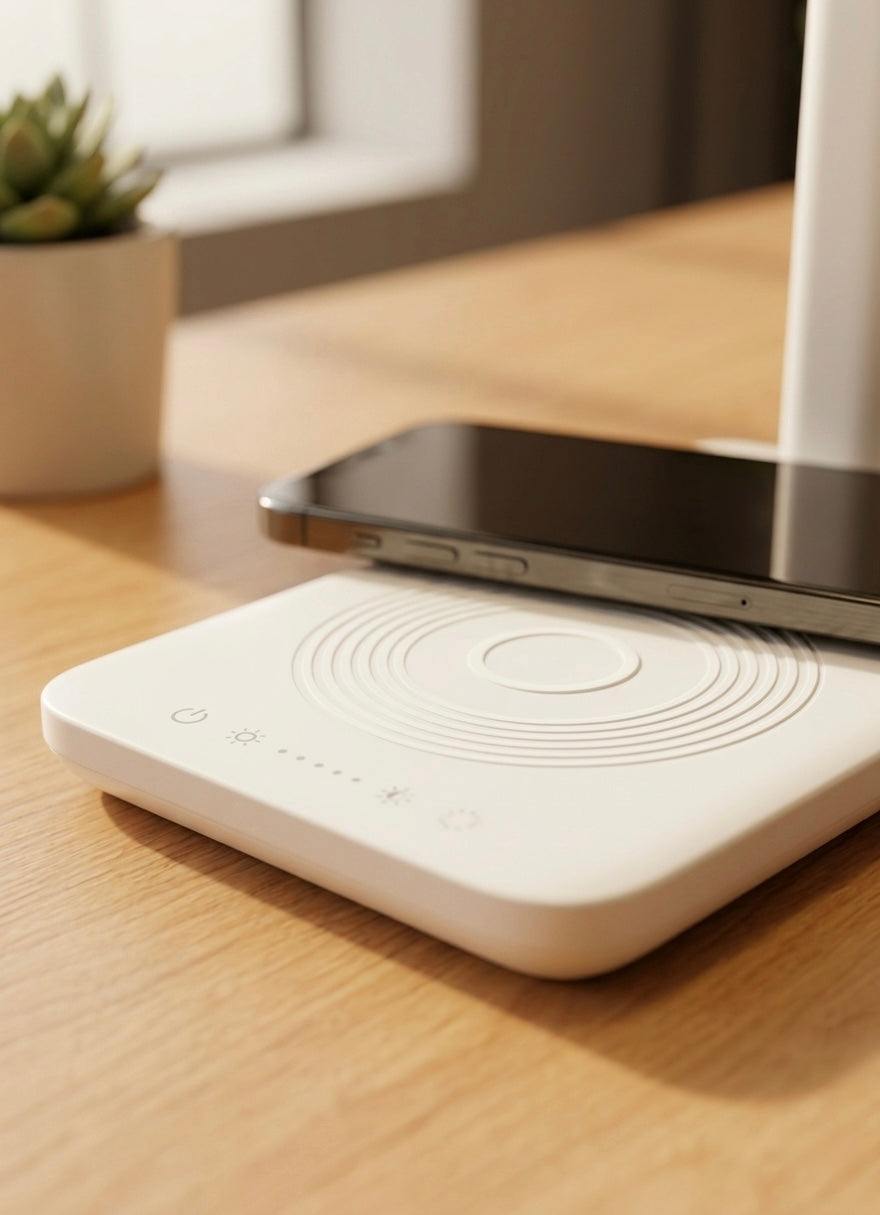 Smart LED Desk Lamp with Wireless Charging Gadgetryo