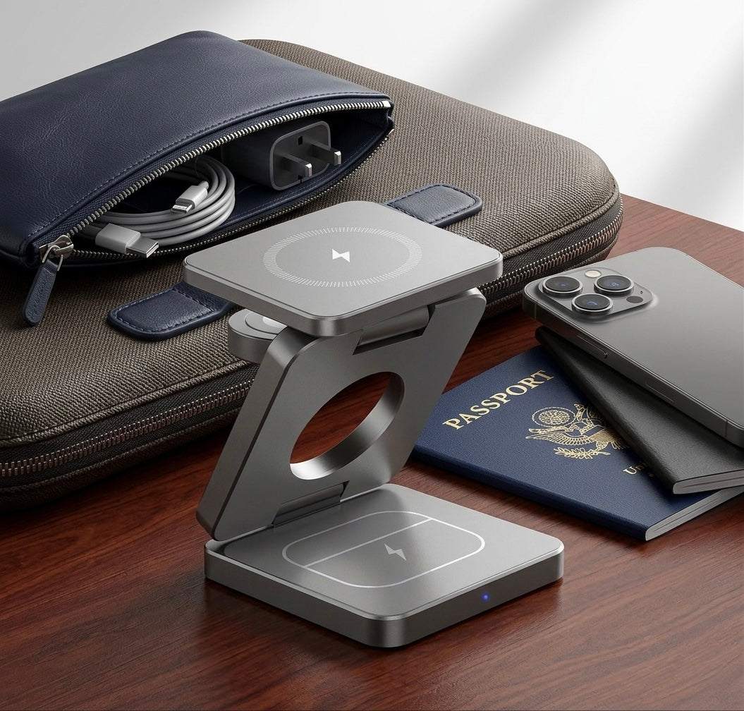 3-in-1 Travel Wireless Charger Stand Gadgetryo