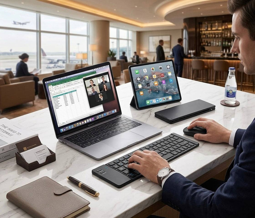 Foldable Wireless Keyboard & Mouse Set