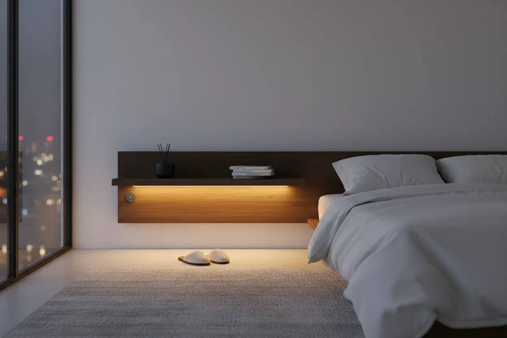 Smart Motion Sensor Night Light USB rechargeable cordless LED strip with motion activation for hands-free night illumination