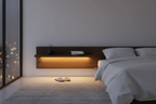 Smart motion sensor night light USB rechargeable LED strip for hands-free nighttime illumination