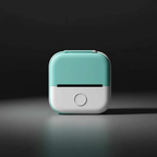 Compact portable mini thermal label printer with Bluetooth wireless connectivity and inkless thermal printing technology