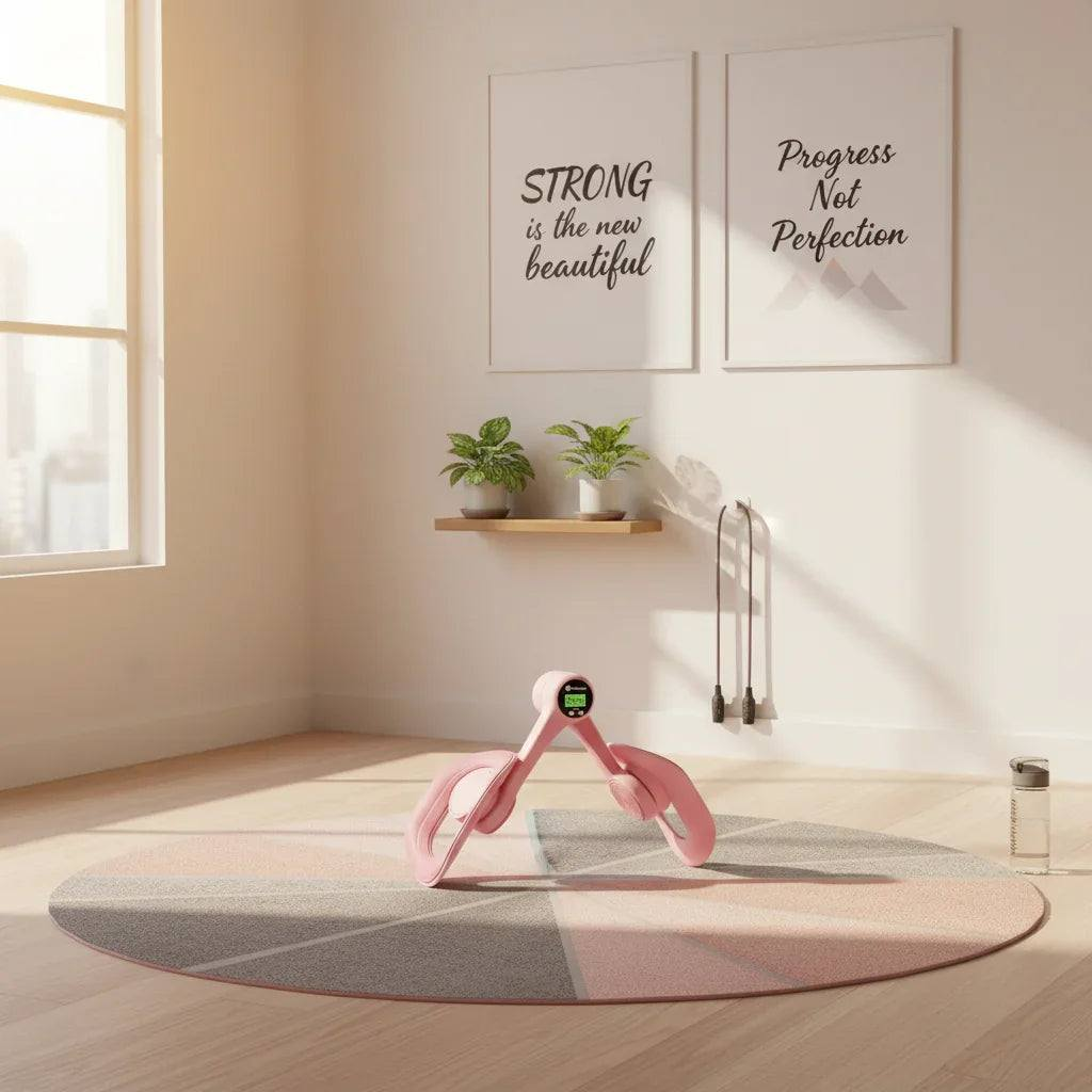 Pelvic Floor Muscle Trainer device designed for inner thigh, core toning, and pelvic muscle activation